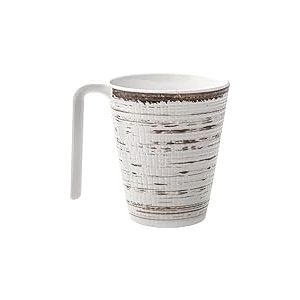 BRUNNER 0830035N.C2K Tasse de camping avec fond antislip, collection Kassandra 30 Cl, couleur blanc/marron, tasse en matériau résistant, incassable