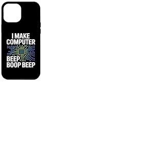I Make Computer Beep Boop Beep Ingénieur réseau Coque pour iPhone 12 Pro Max