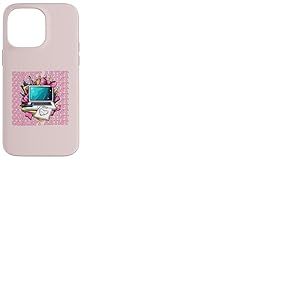 Concept Artiste Art Ordinateur Portable Fille Coquette Bow Ruban Rose Coque pour iPhone 14 Pro Max