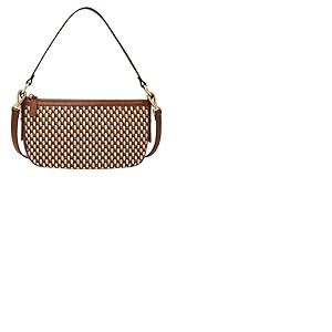 FOSSIL Jolie, Sac à bandoulière Femmes, Marron foncé et Motifs, 21.59L x6.35W x11.43 H cm