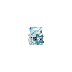 invisibobble Clipstar Starlight Serenade Lot de 2 pinces à cheveux pour femme Motif étoile Grand clip en denim et paillettes Pour cheveux épais et fins Accessoire de cheveux pour un look tendance