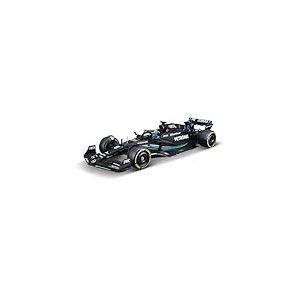 Bburago - Mercedes AMG W14 F1 2023#Russell kit &agrave; Monter avec Casque et Support - Voiture Miniature m&eacute;tal 1/24 - Mod&egrave;le Officiel Formule 1 Saison 2023 - D&eacute;tails r&eacute;alistes - Edition Collector Mercedes