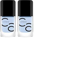 Catrice CATRICE ICONAILS Vernis à ongles gel Lacquer n° 170, bleu, durable, brillant, sans acétone, végétalien, sans particules de microplastiques et sans conservateurs, 10,5 ml (Lot de 2)