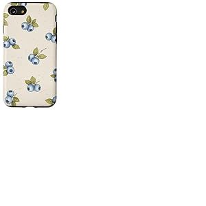 Myrtilles Sauvages Feuilles botaniques Baies Coque pour iPhone SE (2020) / 7/8
