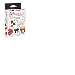 Framboiselle 3 Colorants Poudre Halloween Rouge/Orange/Noir 75 g