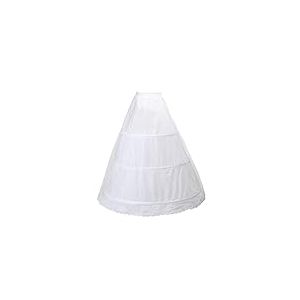 TUKA Design Jupon de Mariée en Crinoline Jupon, 3 Cerceau, Taille L : Adéquat pour Taille 42-50, Blanc, TKB0005-White-X