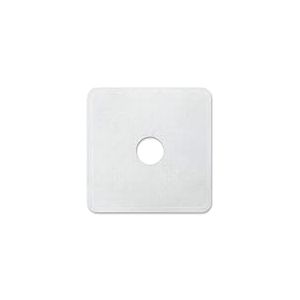 Templeton Home Tapis carr&eacute; pour Cabine de Douche, Trou Central d&eacute;coup&eacute;, Texture antid&eacute;rapante, ventouses