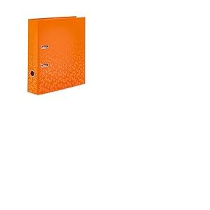 HERMA 20124 Classeur A4 Color Orange 7 cm de large Motif classeur à levier en carton avec impression intérieure pour l'école et le bureau Classeur à anneaux stable en carton pour garçons et filles