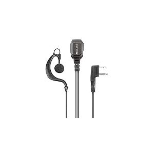 Midland - Micro avec Écouteur Mono MA21-L PRO Sécurité, Airsoft, Outdoor - Cable Microphone Spiralé, Interrupteur Commutateur VOX/PTT, Connecteur L 2 Pin Compatible avec Talkie Walkie G7 G9 XT XT PRO