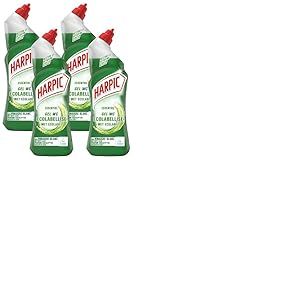 Harpic gel WC Ecologique au Vinaigre Blanc - Détartrant - Nettoyant WC 750 ml (Lot de 4)