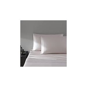 Vera Wang Luxueuse Parure 4 pi&egrave;ces de lit Queen Size en Satin de Coton Doux et Lisse &agrave; 320 Fils/cm&sup2;, Rose Quartz