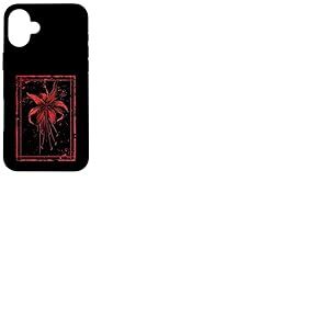 Anime Goth Rouge Araignée Fleur Fleur Fleur Vintage Botanique Coque pour iPhone 16 Plus