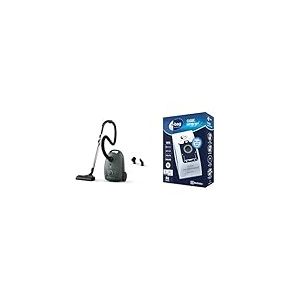 Electrolux Clean 500 Aspirateur avec Sac Puissant EB51C1OG, Compact, l&eacute;ger, &eacute;co Responsible, Vert oc&eacute;an + Sacs Aspirateur S-Bag Long Performance, Boite de 4 Sacs, 3,5 litres