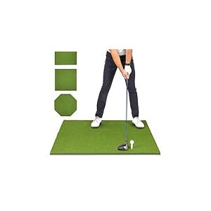 GoSports Tapis de Frappe de Golf Elite - 1,5 x 1,2 m - Tapis d'entraînement en Gazon Artificiel de 5 mm pour la Pratique du Swing en Intérieur et en Extérieur, Comprend 4 Tees en Caoutchouc