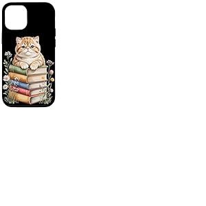 Exotic Shorthair Bookworm Flowers Book Reading Books Coque pour iPhone 12/12 Pro