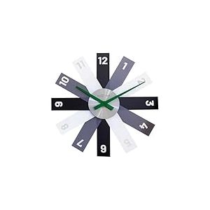 NeXtime Horloge Murale 40cm-Silencieux-Noir-Acrylique/M&eacute;tal Plexi