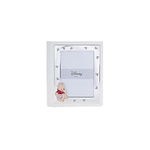 VALENTI & CO. Disney Baby - Winnie l'ourson - Album photo pour enfants avec cadre photo en argent pour cadeau baptême bébé ou anniversaire enfants