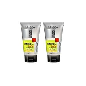 L'Oréal Paris - Gel Coiffant Fixation Ultra-Forte - Enrichi aux Actifs Minéraux - Tenue 24h Sans Résidus - Tous Types de Cheveux - Studio Line Mineral Fx - 150 ml (Lot de 2)