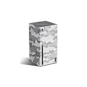 Wraps pour Console Xbox Series X, Coque de Protection magnétique pour Installation Facile, Protection complète Mytrix Custom X-Box Series X, Camouflage Gris