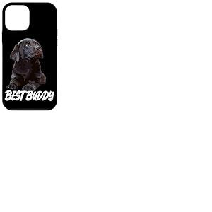 Best Buddy Chocolate Lab Dog Labrador Retriever Marron Coque pour iPhone 12 Mini
