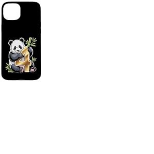 C'est mon ème anniversaire Panda 4 ans Panda B-Day Coque pour iPhone 15 Plus