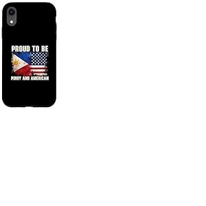 Moitié philippin moitié Drapeau américain américain philippin américain Coque pour iPhone XR