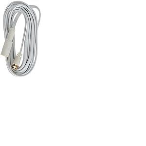Axing SFK 500-02 câble coaxial plat 5 m par satellite ou terrestre raccords F, blanc