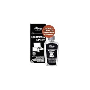 Hagerty Multimedia Spray Nettoyant pour écran I 125 ml I Spray efficace pour smartphone, tablette, ordinateur portable I Antistatique I Pour un nettoyage et un entretien complet sans micro-rayures
