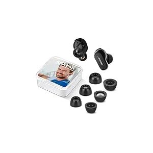 ABAZAR Embouts en Mousse à mémoire de Forme pour écouteurs Bose QuietComfort II et Ultra, 3 Paires (S/M/L), Rouge et Noir