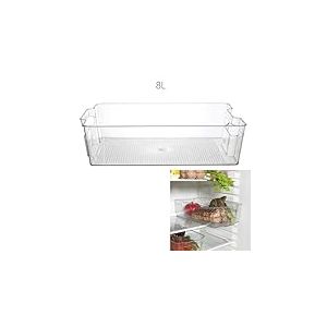 COOK CONCEPT, KB6796, Bac Rangement Frigo 8L, 37 x 21,5 x 10 cm, capacité de 8 litres, Robuste, Durable, Transparent, poignées intégrées, Polyvalent, Facile à Nettoyer
