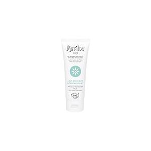 Marilou Bio - Lait Douceur Démaquillant Bio - Démaquille, nettoie, adoucit et apaise - 99% d'ingrédients d'origine naturelle - Tous types de peaux - 75 ml