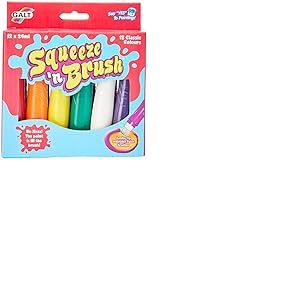 Galt Toys, Squeeze 'n Brush - 12 Classic Colours, Brush Tipped Paint Pens, Ages 3 Years Plus