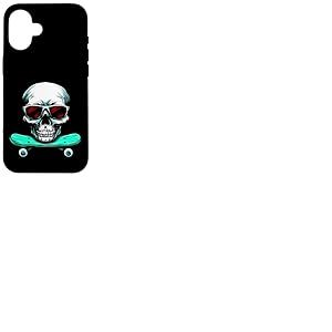 Tête de Mort Skater/Skateboard Tête de Mort Coque pour iPhone 16