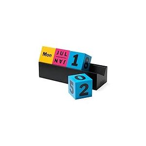 Arteum - Calendrier - Perpetual, Cubes (Colors) - Multicolore