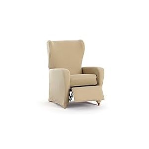 EYSA Housse de canapé bi-élastique pour Fauteuil Relax Couleur Beige Design Harlem