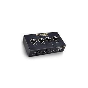 M-AUDIO M-Track Duo HD Interface Audio 24bit 192kHz pour Enregistrement, Stream et Podcast. USB-C, Deux Entrées XLR TRS, Deux Sorties TRS et Suite Logicielle
