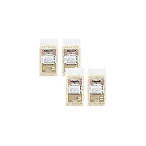 Oltresole, Riz Carnaroli Italien Artisanal, Riz à haute teneur en amidon avec un excellent temps de cuisson, idéal pour les risottos, les timballi et la paella, paquet sous vide de 4 x 500 g