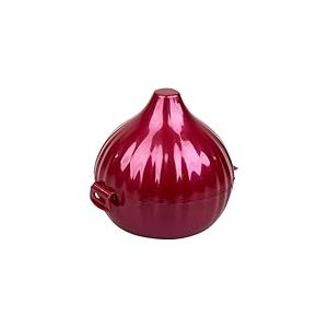 Gimel 544028 Boîte de conservation d’aliments forme oignon, en polycarbonate, avec couvercle, pour le stockage de vos oignons à la cuisine, réfrigérateur - L 9.5 cm x l 9 cm x H 10 cm