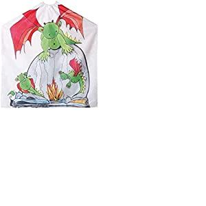 Efalock Enfant Cape Fire Dragon 95 x 130 fermoir Crochets en S