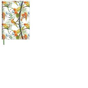 N NEUMANNVERLAGE Agenda de poche Jungle 2025, 16 x 22 cm, avec fermeture magnétique et ruban marque-page, poche pour cartes de visite, calendrier annuel et international : Magneto Diary