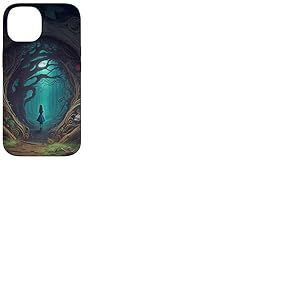 Alice au pays des merveilles - sc&egrave;ne de for&ecirc;t Coque pour iPhone 14