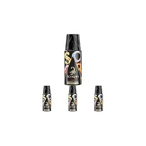 Scorpio - Déodorant Homme - Collection Scandalous - Atomiseur 150 ml (Lot de 4)