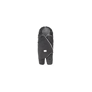Nuvita 9100 Cuddle | Sac Souple avec Capuche réglable et chancelière individuelle | Parfait de 0 à 10 Mois (80 cm) | Résistant aux températures jusqu'à 8 °C, à l'eau et au Vent | Anthracite/Gris Ch