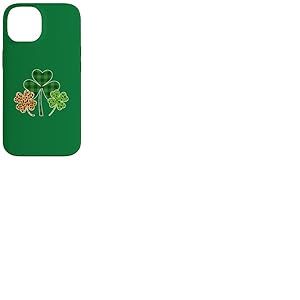 Trois tr&egrave;fles l&eacute;opard Buffalo Plaid Tr&egrave;fle St Patrick Day Coque pour iPhone 14