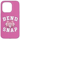 Bend and Snap Football Game Day Coquette Bow Pink Football Coque pour iPhone 15 Pro