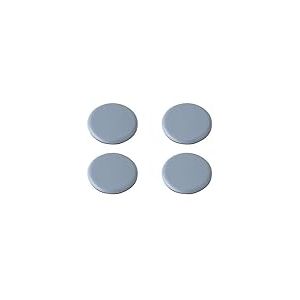 Metafranc Easyglider 645776 Lot de 4 patins autocollants &Oslash; 25 mm &ndash; Surface de glissement PTFE &ndash; Pour un d&eacute;placement facile des meubles lourds/Set de patins universels/patins en t&eacute;flon/patins de