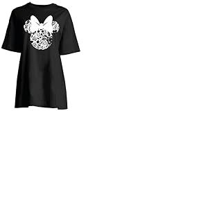 Disney WODMICKBT017 Chemise de Nuit, Noir, S Femme