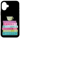 Funny Jane Austen Livre pour Fans de th&eacute; Vintage litt&eacute;raire Coque pour iPhone 16 Plus