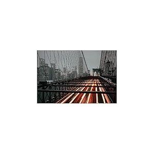 ArtPlaza Kyson Dana - Brooklyn Bridge Traffic Panneau Décoratif, Bois, Multicolore, 90 x 1.8 x 60 cmAS92552
