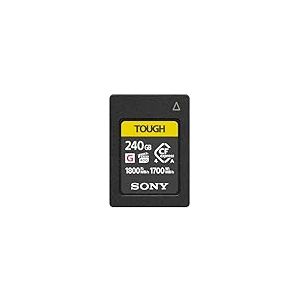 Sony CFexpress Type A 240 Go Tough (CEAG240T) &ndash; VPG400 High Speed G Series, 1 800 Mo/s en Lecture, 1 700 Mo/s, IP57 &ndash; Parfaite vid&eacute;o 4K/8K & la Photographie &agrave; Grande Vitesse